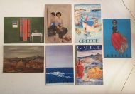 7 postcards of famous works